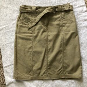 ISAAC MIZRAHI KHAKI SKIRT FOR TARGET